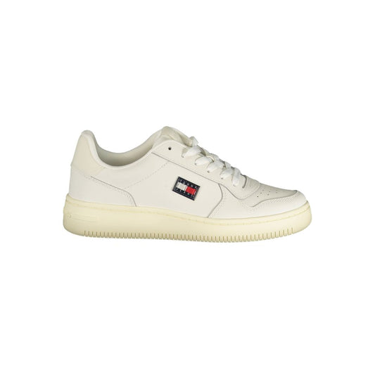 Tommy Hilfiger Bianco Polyurethane Women Sneaker 1728,67403481248,Athletic - Sneakers - Shoes,EU36/US6,EU37/US7,EU38/US8,EU39/US9,EU40/US10,EU41/US11,New with tags,Shoes,Sneakers - Shoes,Tommy Hilfiger,White,Women