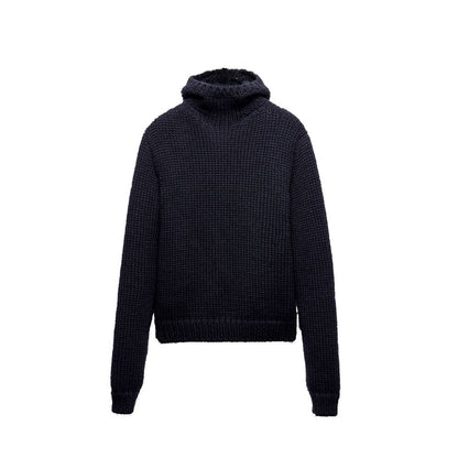 Prada Blue Wool Turtleneck