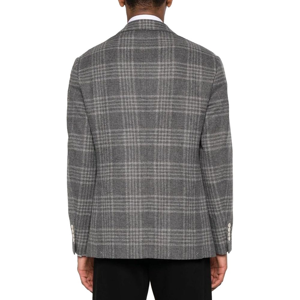 Brunello Cucinelli Gray Cashmere Blazer1728,48 | M,75611013280,Blazers - Suits & Blazers - Clothing,Brunello Cucinelli,Clothing,Gray,IT50 | L,Men,New with tags,Suits & Blazers - Clothing