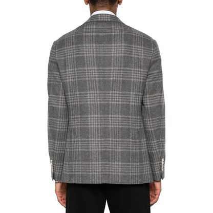 Brunello Cucinelli Gray Cashmere Blazer1728,48 | M,75611013280,Blazers - Suits & Blazers - Clothing,Brunello Cucinelli,Clothing,Gray,IT50 | L,Men,New with tags,Suits & Blazers - Clothing
