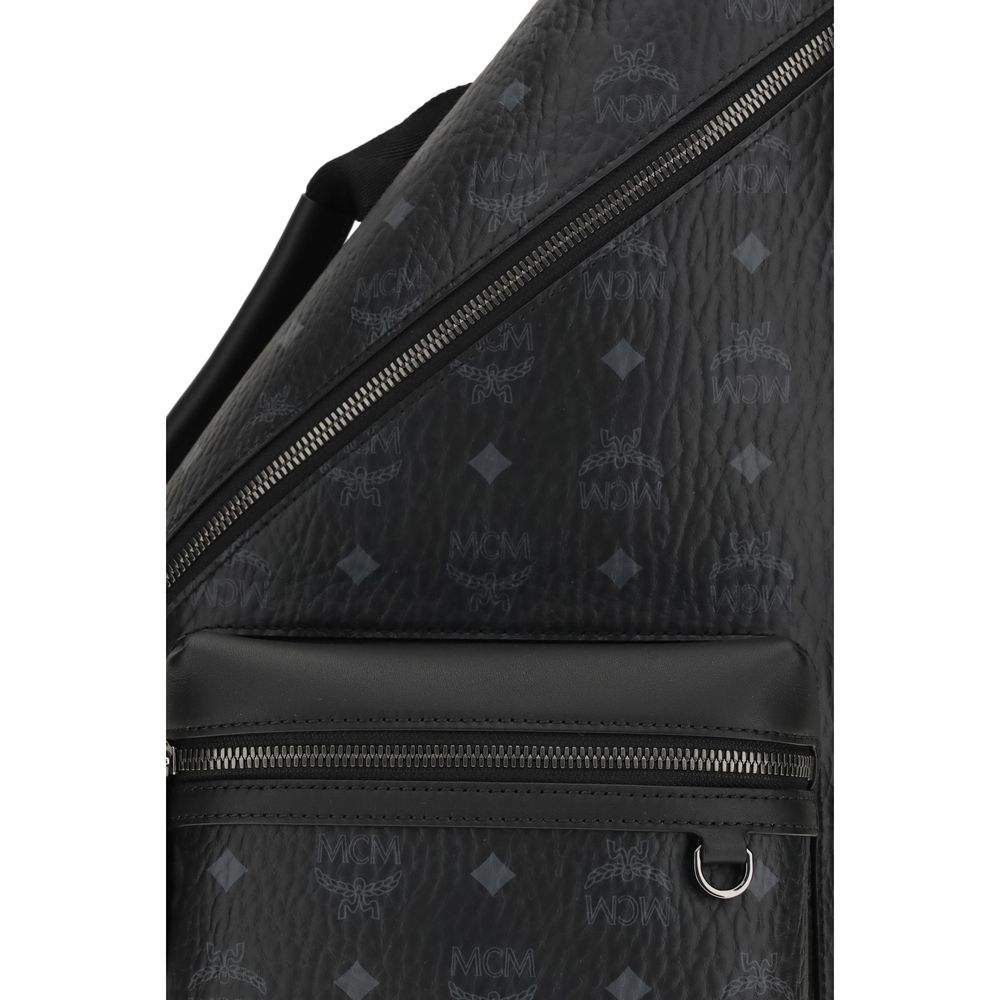 MCM Black Fabric Shoulder Bag