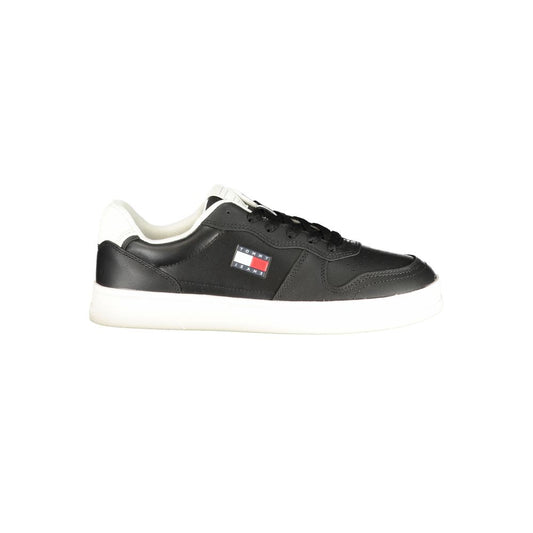 Tommy Hilfiger Black Polyurethane Women Sneaker 1728,67403481248,Athletic - Sneakers - Shoes,Black,EU36/US6,EU37/US7,EU38/US8,EU39/US9,EU40/US10,EU41/US11,New with tags,Shoes,Sneakers - Shoes,Tommy Hilfiger,Women