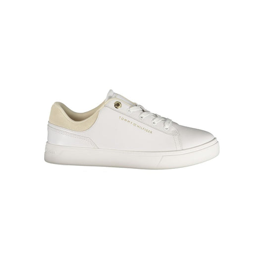 Tommy Hilfiger Bianco Polyurethane Women Sneaker 1728,67403481248,Athletic - Sneakers - Shoes,EU36/US6,EU37/US7,EU38/US8,EU39/US9,EU40/US10,EU41/US11,New with tags,Shoes,Sneakers - Shoes,Tommy Hilfiger,White,Women
