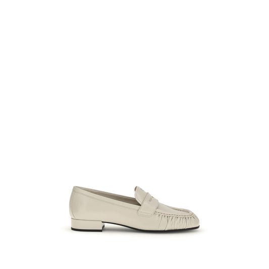 Prada Beige Calf Leather Bos Taurus Slip-On Loafers 1728,72470364320,Beige,EU36/US6,EU37.5/US7.5,EU37/US7,EU38/US8,EU40/US10,EU41/US11,Loafers - Shoes,New with tags,Prada,Shoes,Slip-On Loafers - Loafers - Shoes,Women