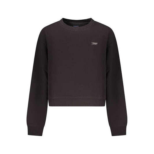 Tommy Hilfiger Black Cotton Women Sweatshirt 1728,67403481248,Black,Clothing,L,M,New with tags,S,Sweaters - Clothing,Sweatshirts - Sweaters - Clothing,Tommy Hilfiger,Women,XL,XS