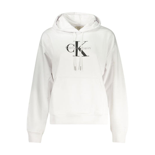 Calvin Klein Bianco Cotton Women Sweatshirt 1728,67403481248,Calvin Klein,Clothing,L,M,New with tags,S,Sweaters - Clothing,Sweatshirts - Sweaters - Clothing,White,Women,XL,XS