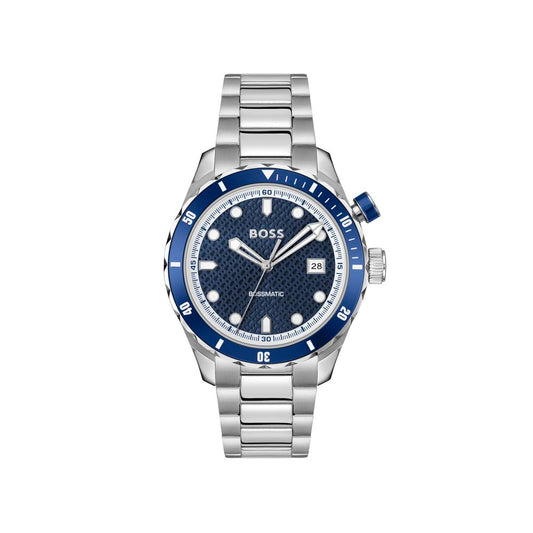 Hugo Boss Gray Stainless Steel Dress Watch 1728,67434610848,Accessories,Dress Watches - Watches - Accessories,Gray,Hugo Boss,Men,New with tags,Watches - Accessories