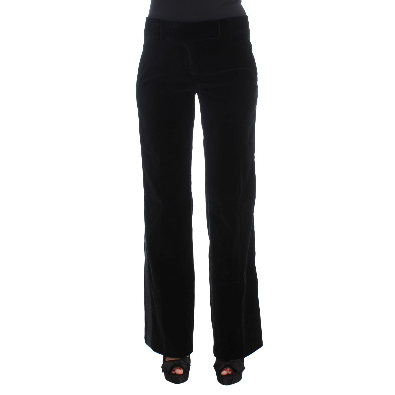 Ermanno Scervino Black Viscose Pants