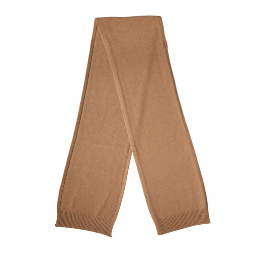 Dolce & Gabbana Brown Cashmere Knitted Foulard 207cm x 29cm Men Scarf