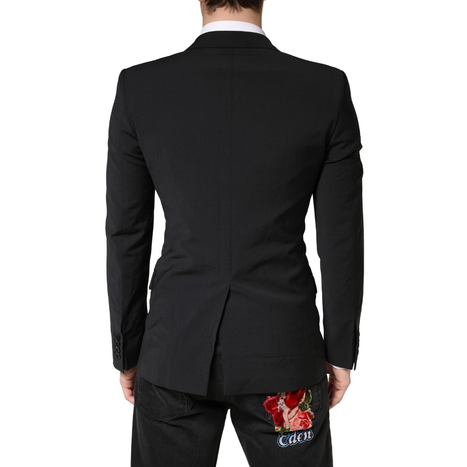 Dolce & Gabbana Black MARTINI Single Breasted Tuxedo Blazer