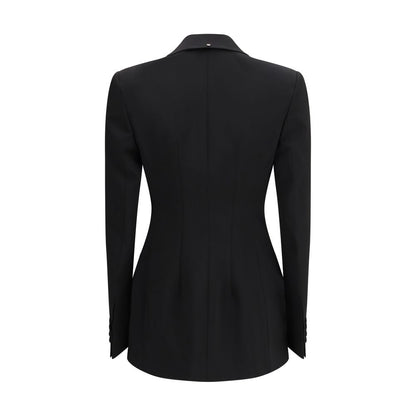 Max Mara Black Fleece Wool Blazer 1728,72470364320,Black,Blazers - Suits & Blazers - Clothing,Clothing,IT36 | XS,Max Mara,New with tags,Suits & Blazers - Clothing,Women
