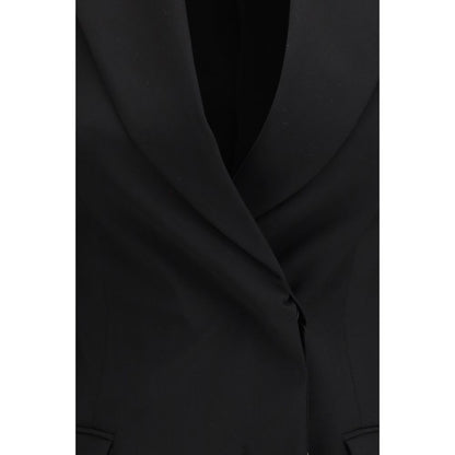 Max Mara Black Fleece Wool Blazer 1728,72470364320,Black,Blazers - Suits & Blazers - Clothing,Clothing,IT36 | XS,Max Mara,New with tags,Suits & Blazers - Clothing,Women