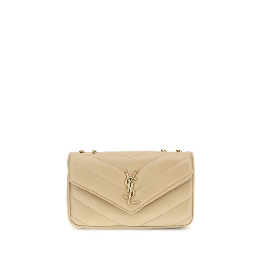 Saint Laurent Beige Lamb Ovis Aries Aries Shoulder Bag 1728,72470364320,Bags,Beige,New with tags,Saint Laurent,Shoulder Bags - Bags,Women