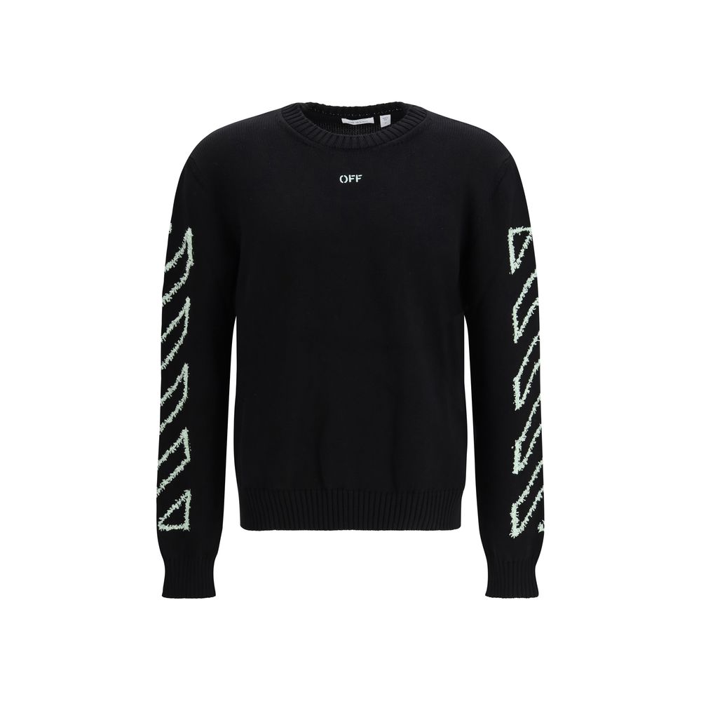 Off-White Black Cotton Sweatshirt1728,72470364320,Black,Clothing,L,M,Men,New with tags,Off-White,S,Sweaters - Clothing,Sweatshirts - Sweaters - Clothing,XL