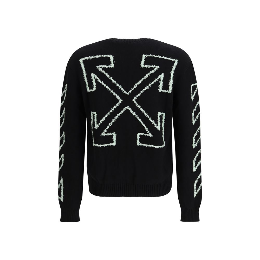 Off-White Black Cotton Sweatshirt1728,72470364320,Black,Clothing,L,M,Men,New with tags,Off-White,S,Sweaters - Clothing,Sweatshirts - Sweaters - Clothing,XL