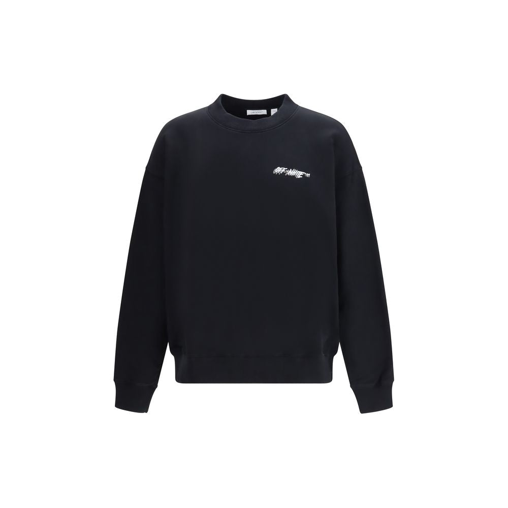 Off-White Black Cotton Sweatshirt1728,72470364320,Black,Clothing,L,M,Men,New with tags,Off-White,S,Sweaters - Clothing,Sweatshirts - Sweaters - Clothing,XL