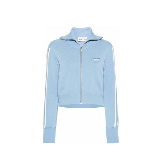 Autry Blue Nylon Cardigan 1728,75611013280,Autry,Blue,Cardigans - Sweaters - Clothing,Clothing,M,New with tags,S,Sweaters - Clothing,Women,XL