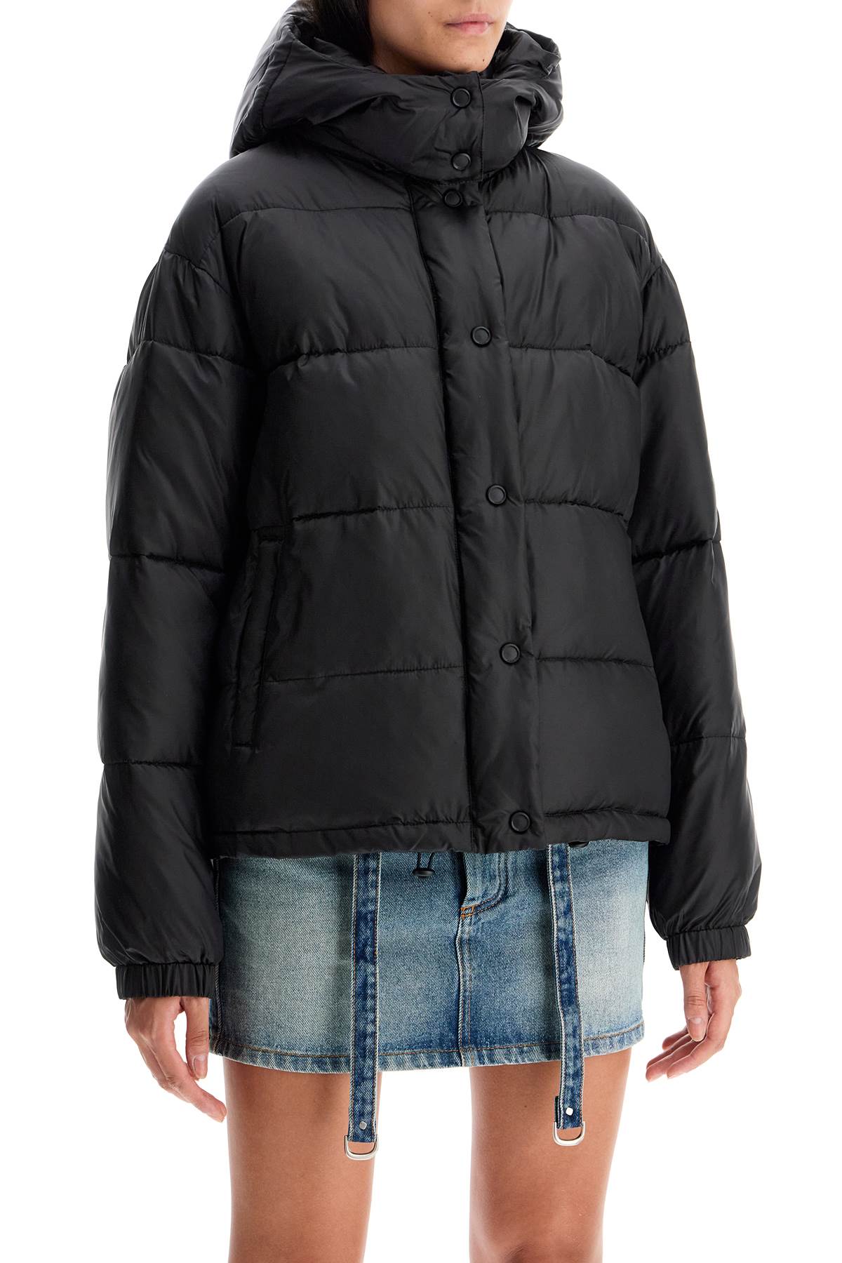 Pinko "down jacket with logo patch Jackets Pinko