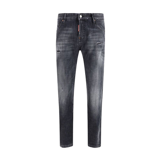 Dsquared² Black Cotton Slim Fit Jeans 1728,72470364320,Black,Clothing,Dsquared²,IT46 | S,IT50 | L,IT52 | XL,Jeans Denim - Clothing,Men,New with tags,Slim Fit Jeans - Jeans Denim - Clothing