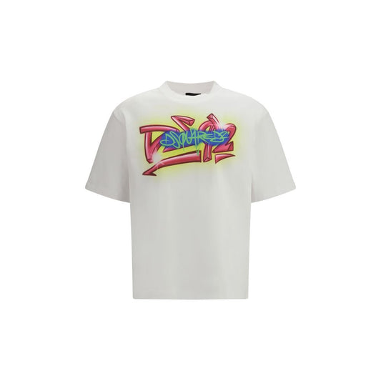 Dsquared² White Cotton T-Shirt 1728,72470364320,Clothing,Dsquared²,L,M,Men,New with tags,S,T-Shirts - Clothing,White,XL