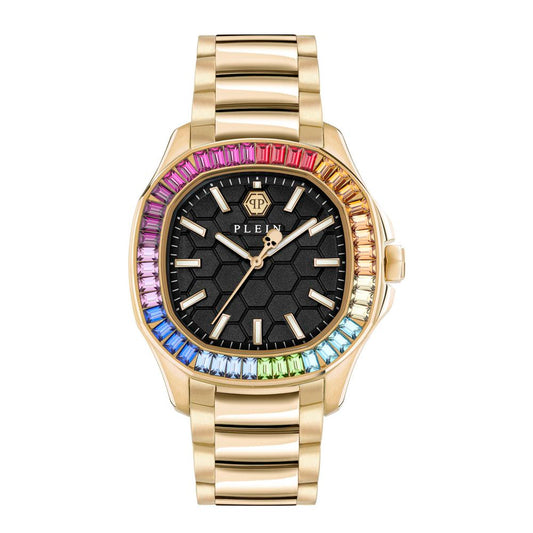 Philipp Plein Gold Stainless Steel Dress Watch 1728,67434610848,Accessories,Dress Watches - Watches - Accessories,Gold,New with tags,Philipp Plein,Watches - Accessories,Women