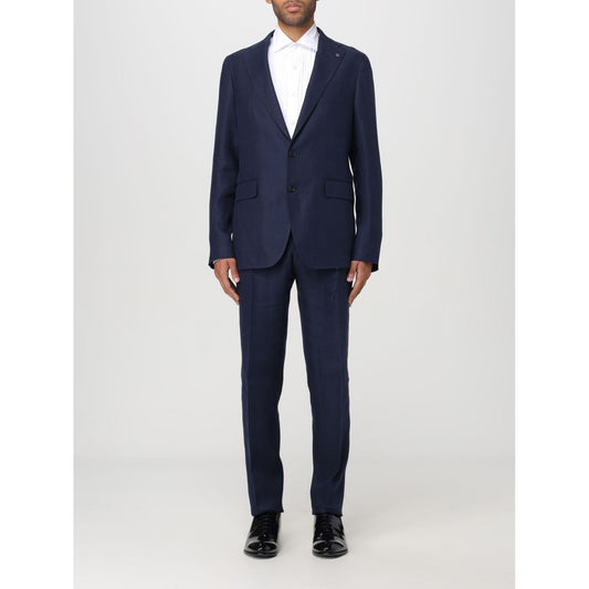 Tagliatore Multicolor Wool Two-Piece Suit