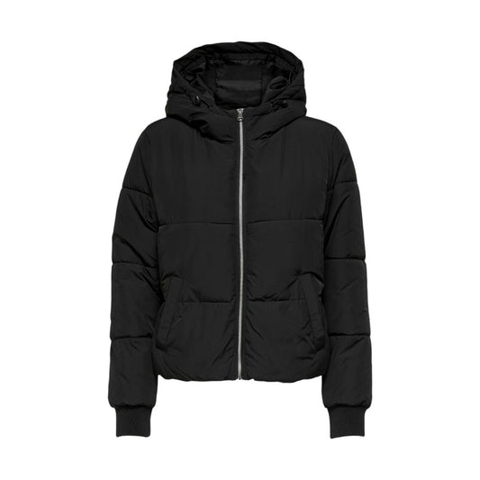 Jacqueline De Yong Black Polyester Shell Jacket