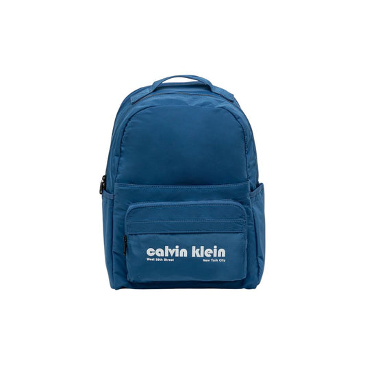 Calvin Klein Blue Recycled Polyester Backpack