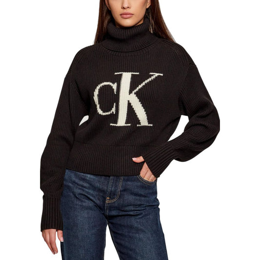 Calvin Klein Jeans Black Cotton Sweatshirt 1728,71956299936,Black,Calvin Klein Jeans,Clothing,IT36|XXS,IT38|XS,New with tags,Sweaters - Clothing,Sweatshirts - Sweaters - Clothing,Women