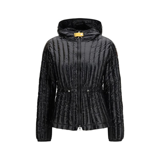 Parajumpers Black Nylon Full-Length Jacket