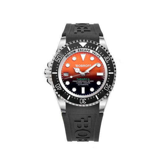 Bobroff Black Rubber Sport Watch 1728,67434610848,Accessories,Black,Bobroff,Men,New with tags,Sport Watches - Watches - Accessories,Watches - Accessories