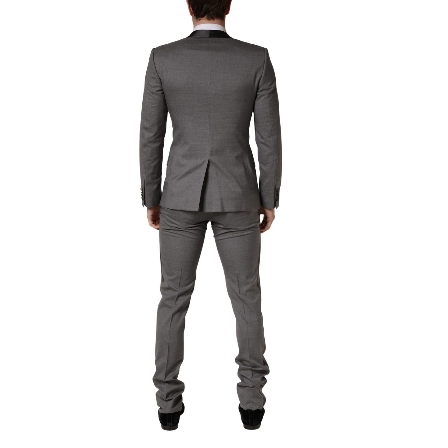 Dolce & Gabbana Gray Wool Single Breasted 1 Button 3PC Suit