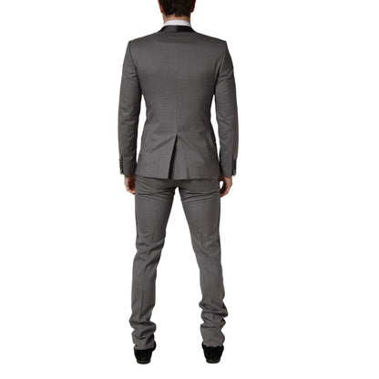 Dolce & Gabbana Gray Wool Single Breasted 1 Button 3PC Suit