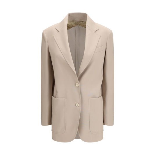 Max Mara Beige Fleece Wool Blazer 1728,72470364320,Beige,Blazers - Suits & Blazers - Clothing,Clothing,IT36 | XS,IT38 | S,IT40 | M,Max Mara,New with tags,Suits & Blazers - Clothing,Women