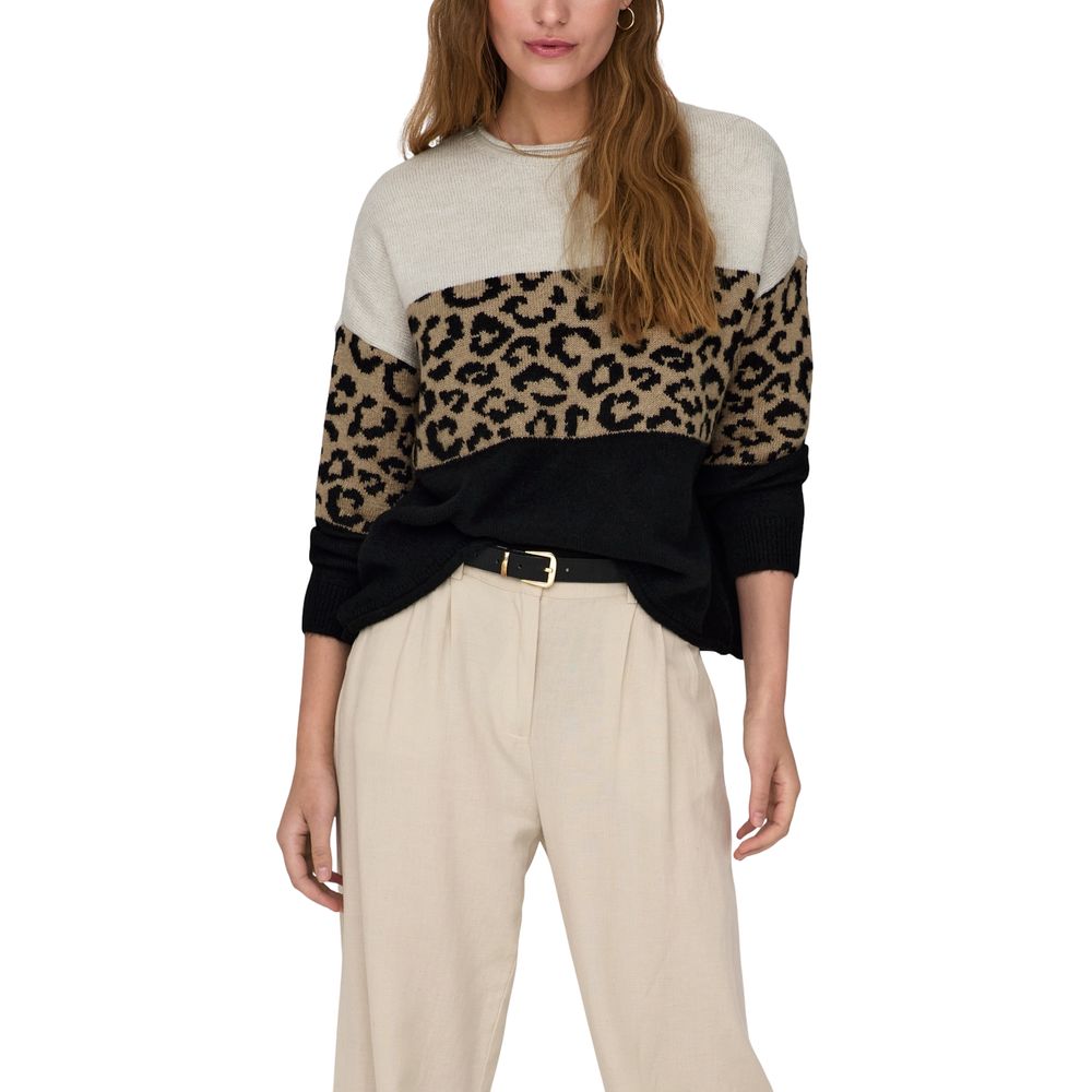 Only Bicolor Marabou Sweatshirt 1728,71956299936,Bicolor,Clothing,IT44|L,New with tags,Only,Sweaters - Clothing,Sweatshirts - Sweaters - Clothing,Women