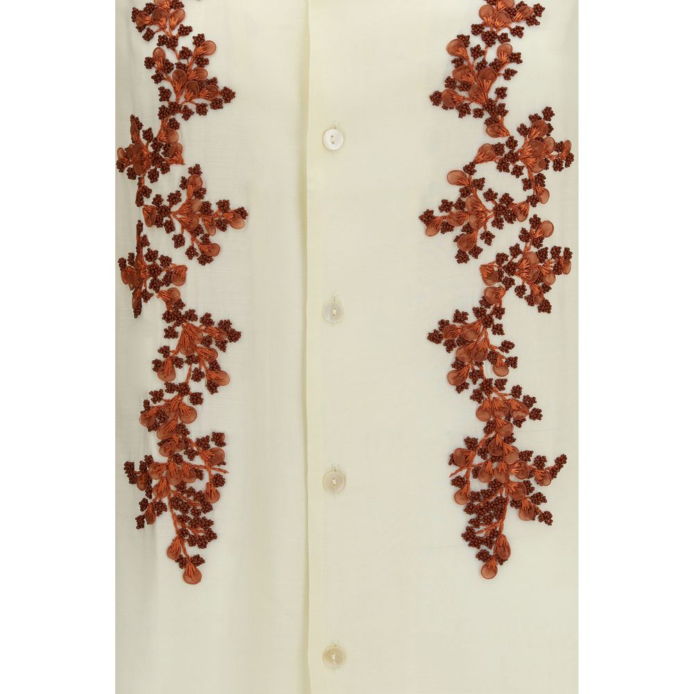 Baziszt Bicolor Cotton Shirt