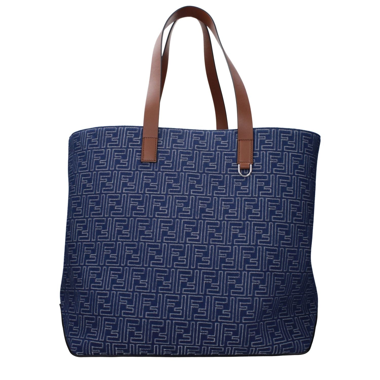Fendi Blue Fabric Shoulder Bag