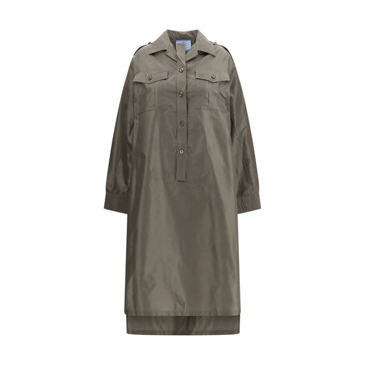 Prada Bicolor Silk Casual Dress