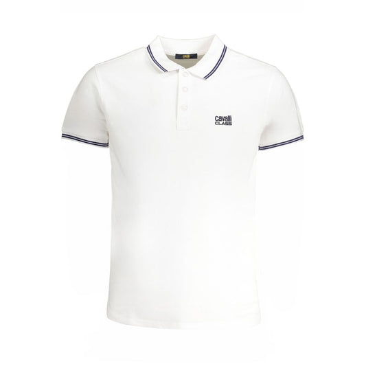 Cavalli Class Bianco Cotton Men Polo 1728,67403481248,Cavalli Class,Clothing,L,Men,New with tags,Polo Shirts - T-Shirts - Clothing,T-Shirts - Clothing,White,XL,XXL