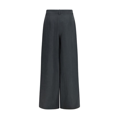 Giorgio Armani Gray Linen Casual Pants