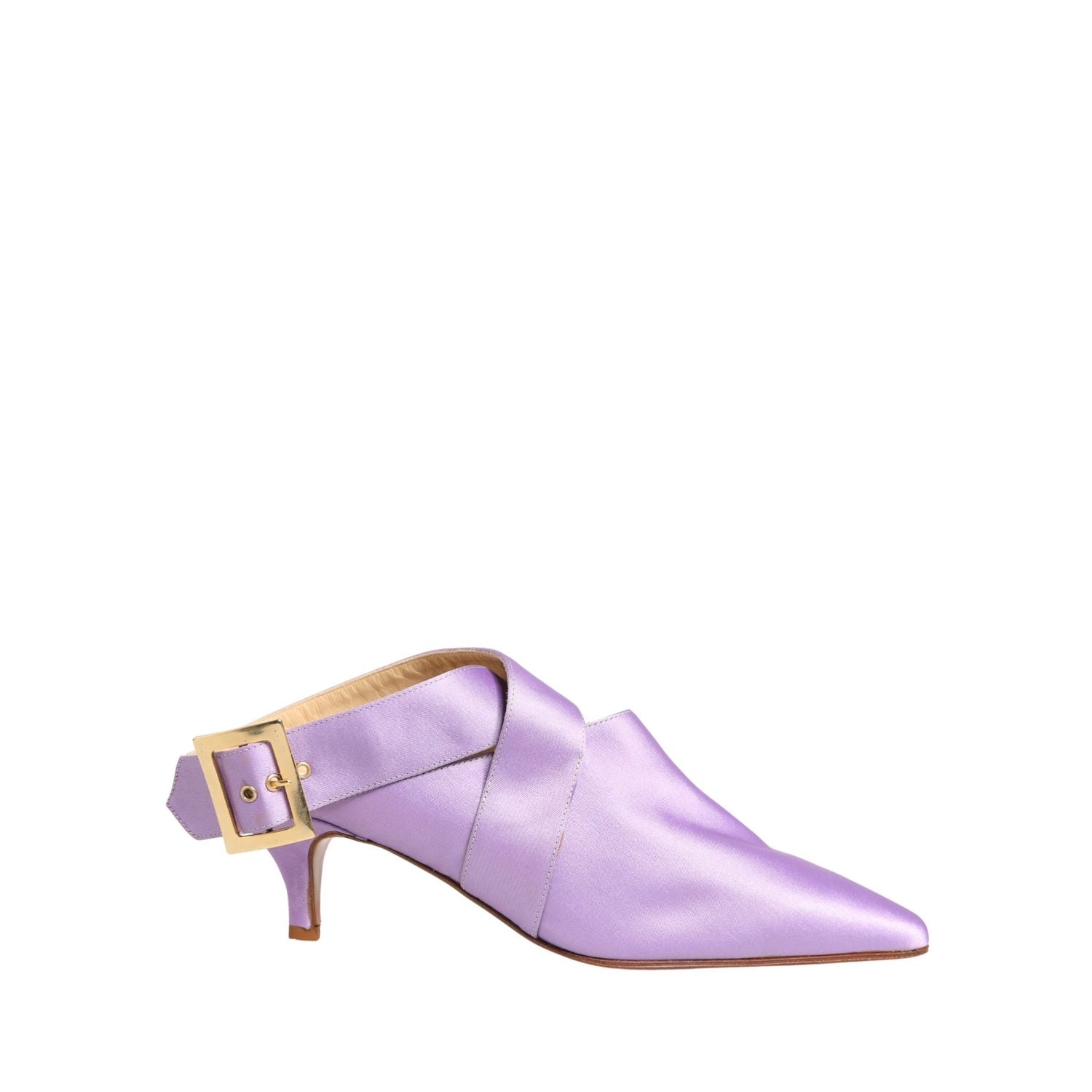Dolce & Gabbana Purple Satin Sandals Shoes