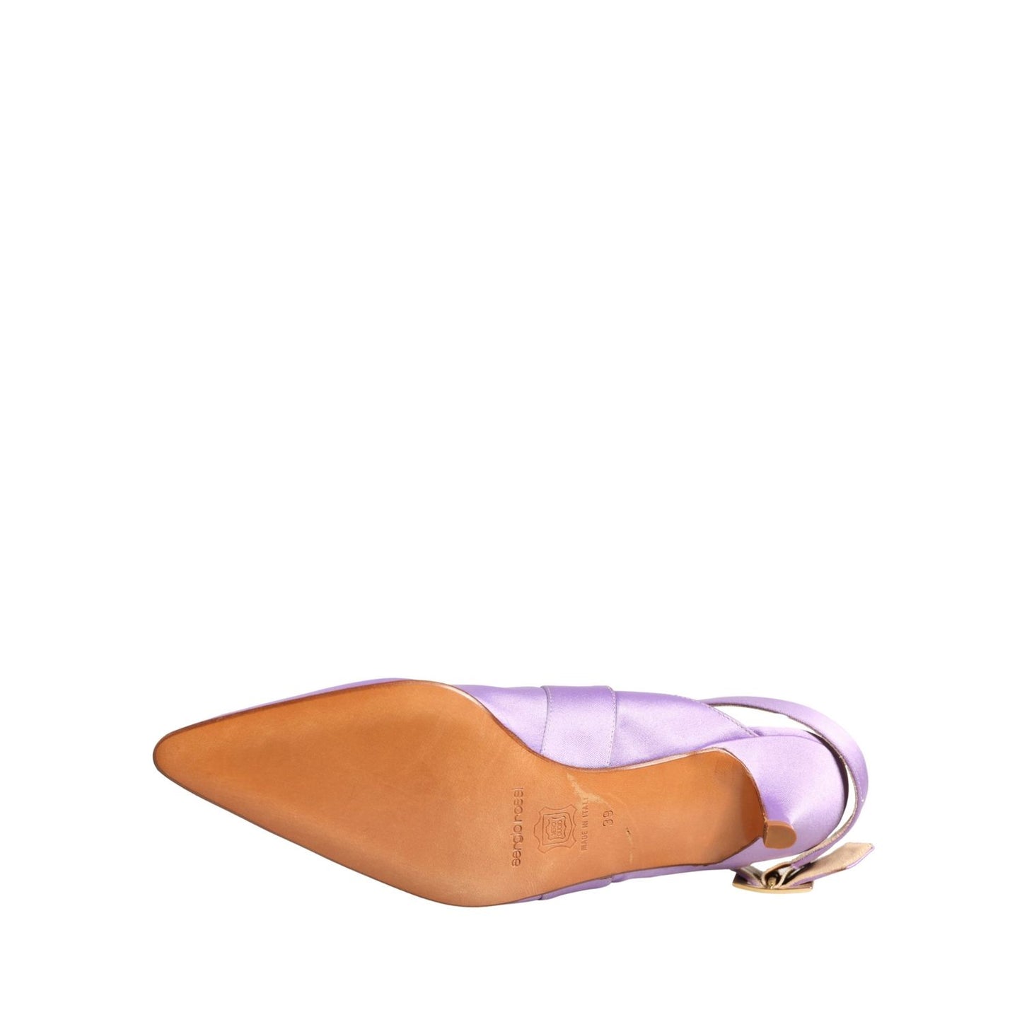 Dolce & Gabbana Purple Satin Sandals Shoes