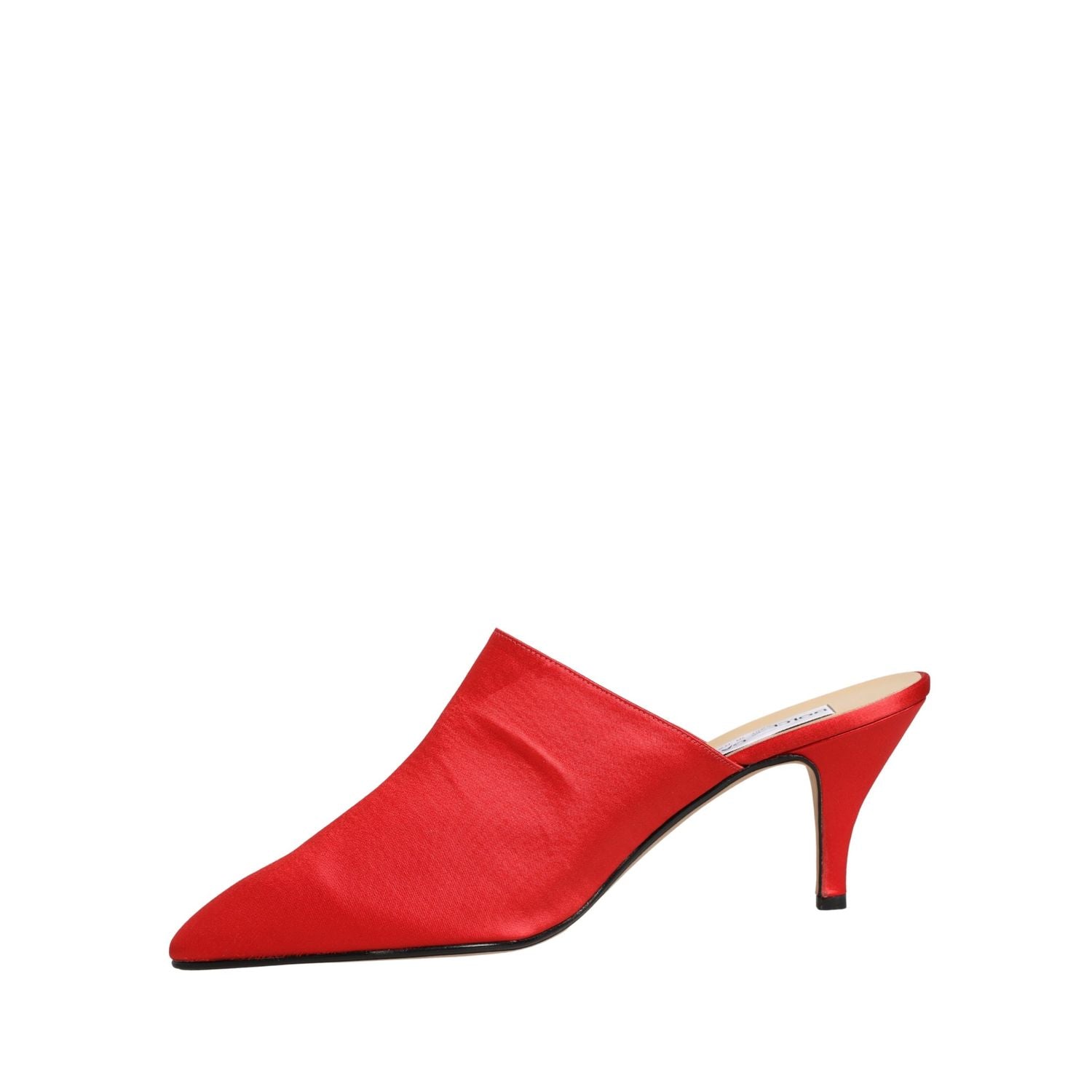 Dolce & Gabbana Red Suede Heel Mule Shoes