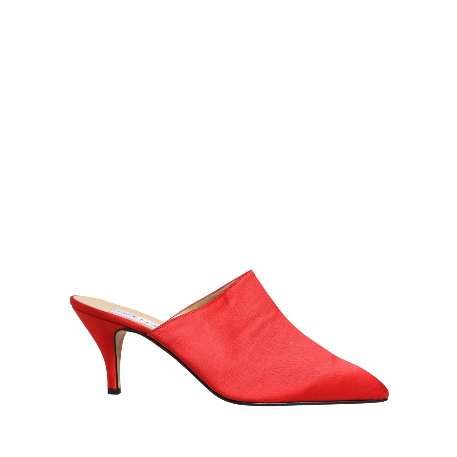 Dolce & Gabbana Red Suede Heel Mule Shoes