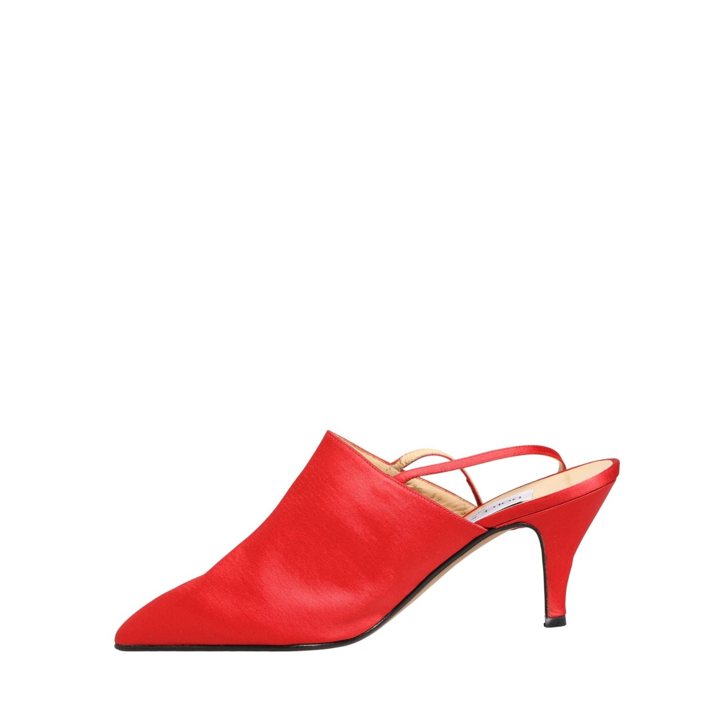 Dolce & Gabbana Red Suede Heel Slingback Shoes