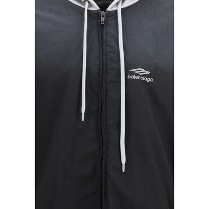 Balenciaga Black Polyester Shell Jacket 1728,72470364320,Balenciaga,Black,Clothing,Jackets & Coats - Clothing,L,Men,New with tags,Shell Jackets - Jackets & Coats - Clothing