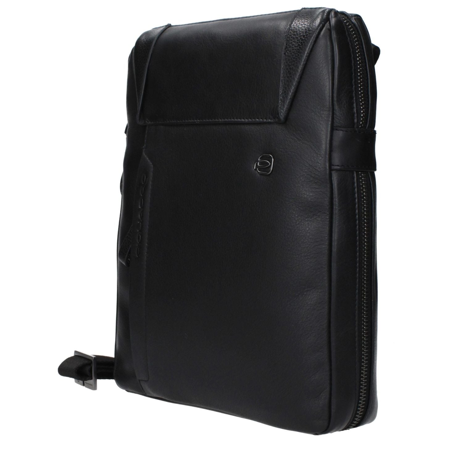 Piquadro Black Leather Crossbody Bag