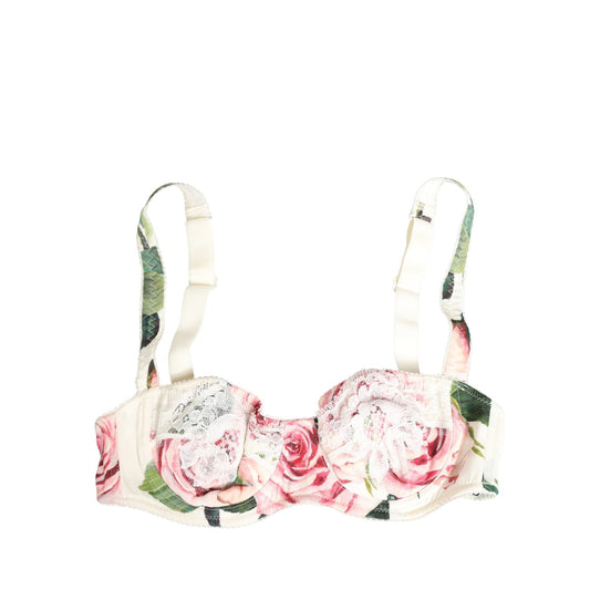 Dolce & Gabbana Multicolor Floral Semi-Pad Underwire Underwear