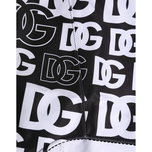 Dolce & Gabbana Black White DG Logo Waistband Girdle Underwear
