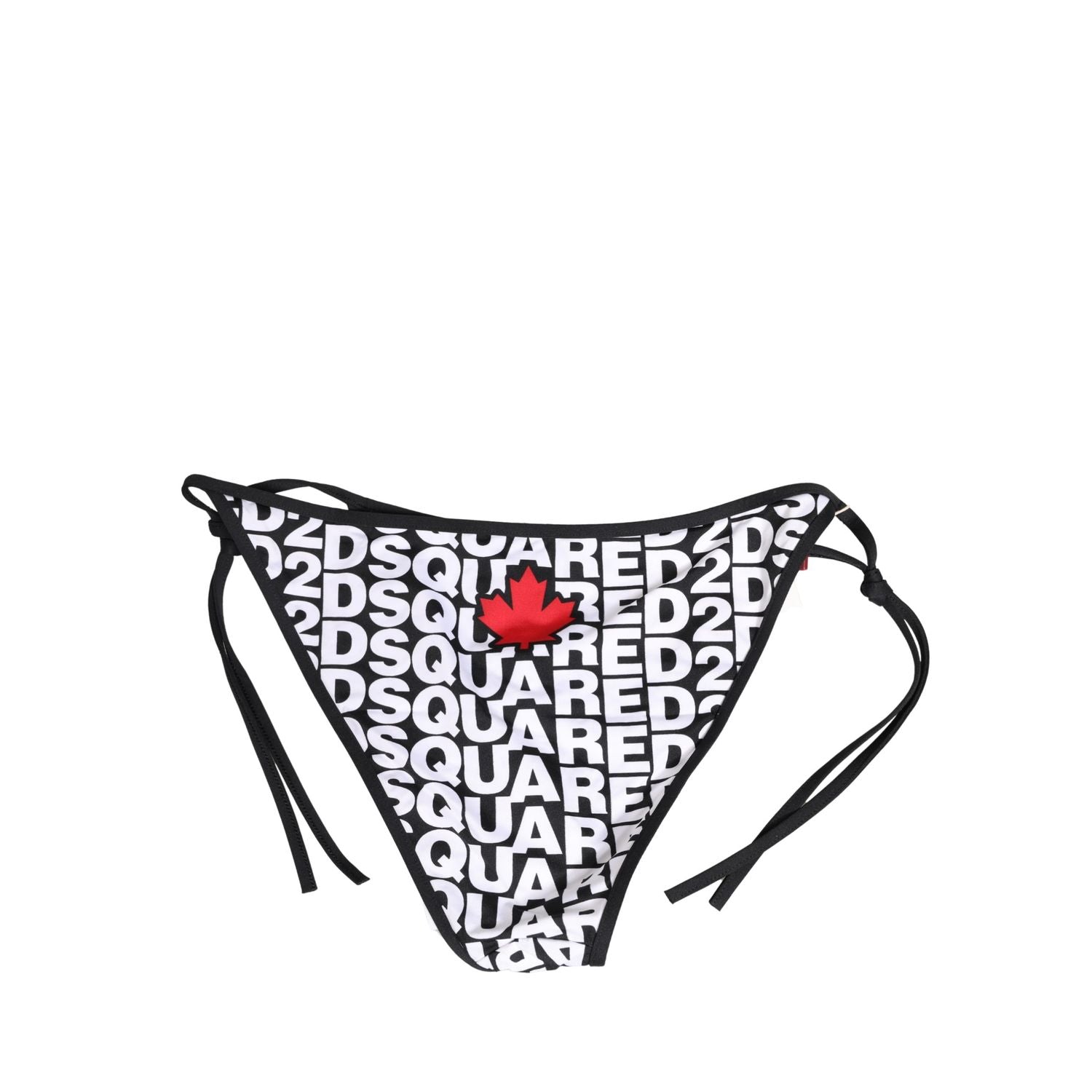 Dsquared² Multicolor Nylon Logo Print Bikini Bottom Swimwear